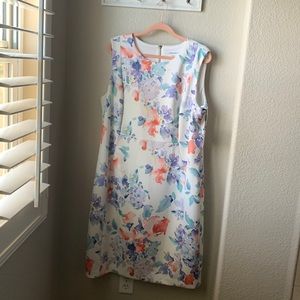 Calvin Klein sleeveless midi dress.